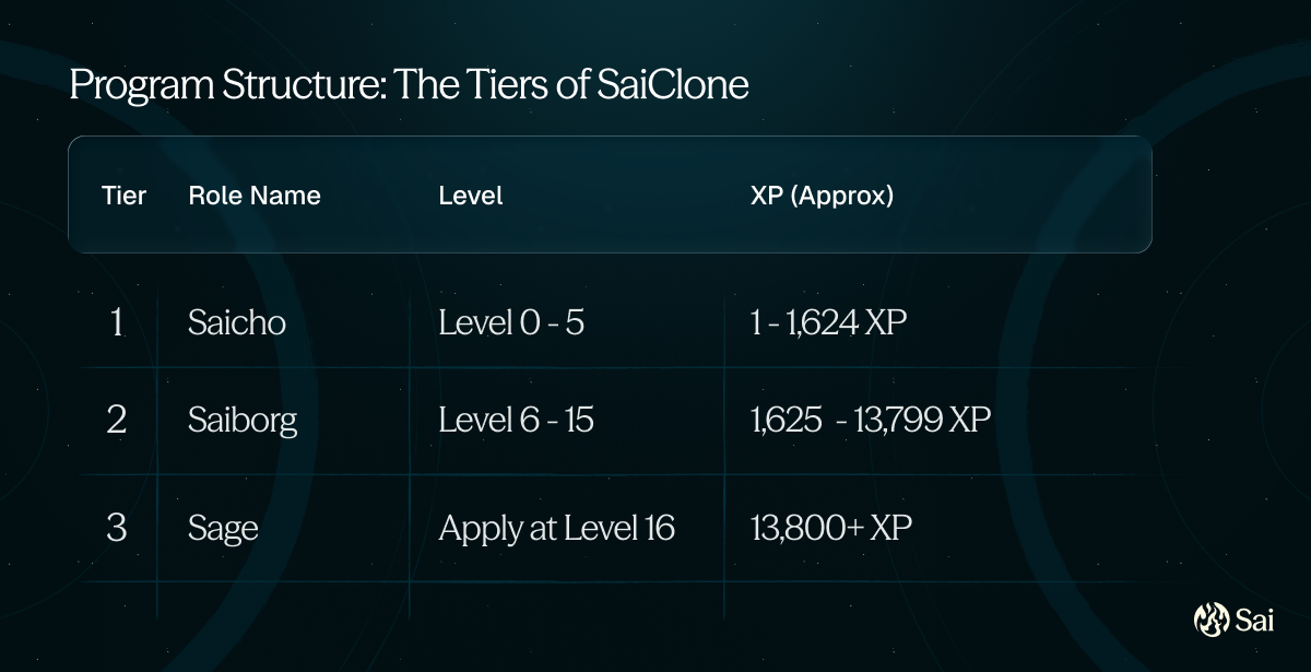 Program Structure: The Tiers of SaiClone